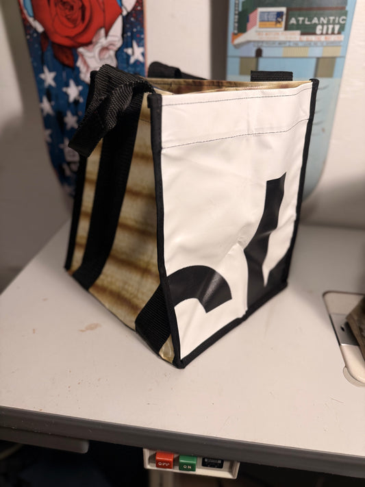 Grocery totes, Upcycled billboard vinyl